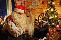 Facultatif :  Visite la cabane secrète du père Noël