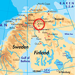 Carte de la Finlande