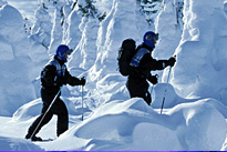 Promenade en raquettes de neige 