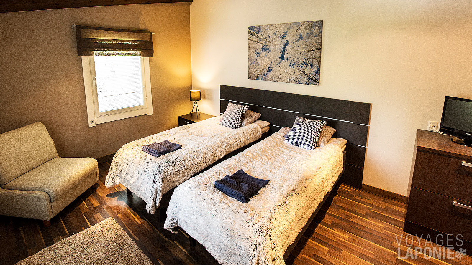 L’hôtel compte 11 chambres doubles, toutes équipées d’une salle de bain privative