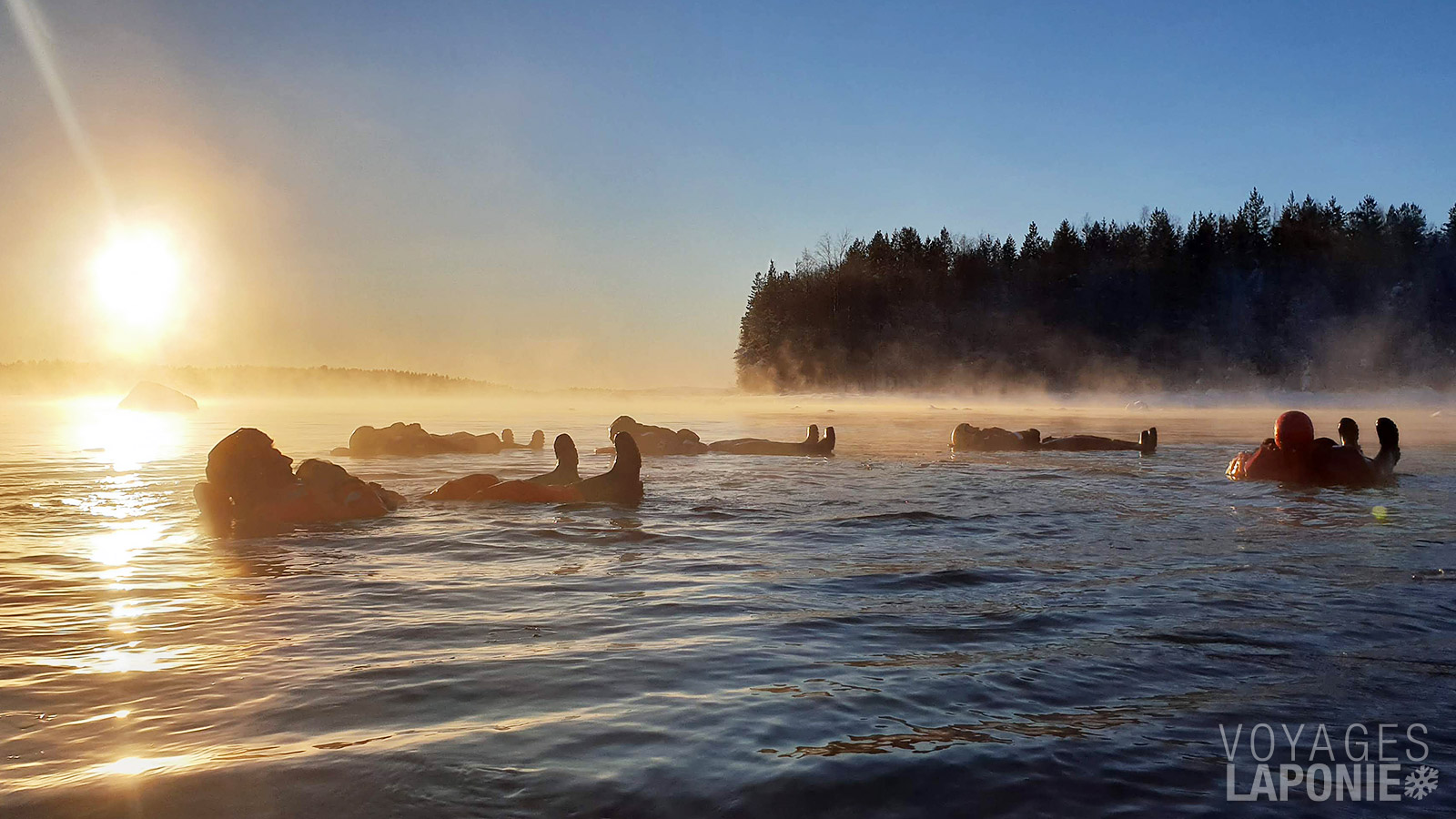 Pour une expérience riche en sensations, vous avez la possibilité de choisir une session de flottaison sur une rivière en option