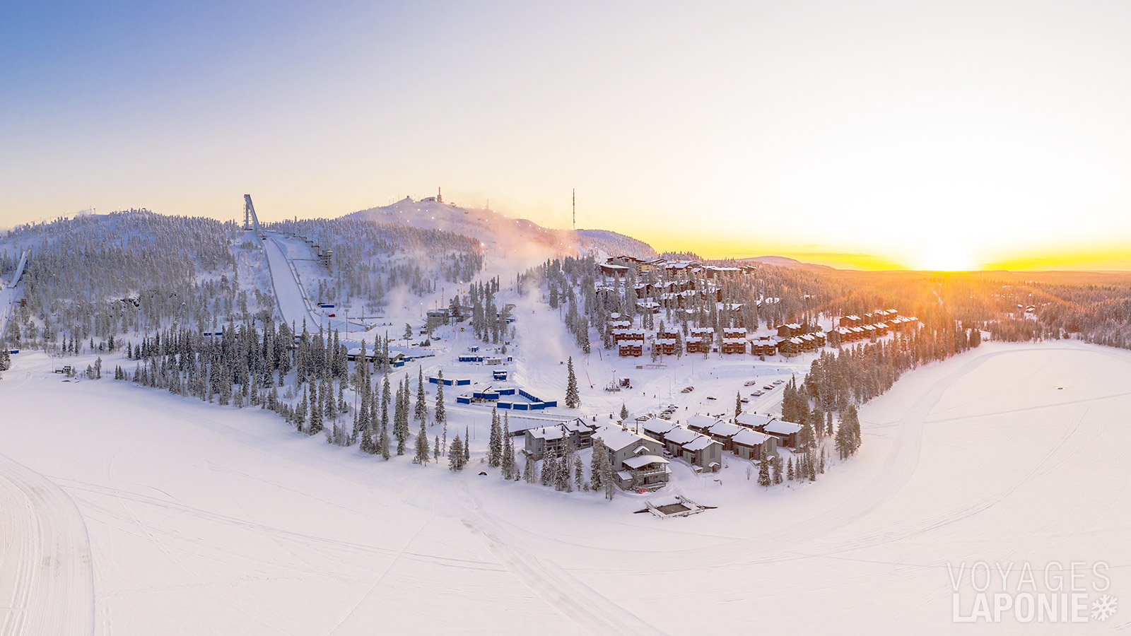 La proximité des pistes de Ruka, permettant de skier facilement, constitue un véritable atout