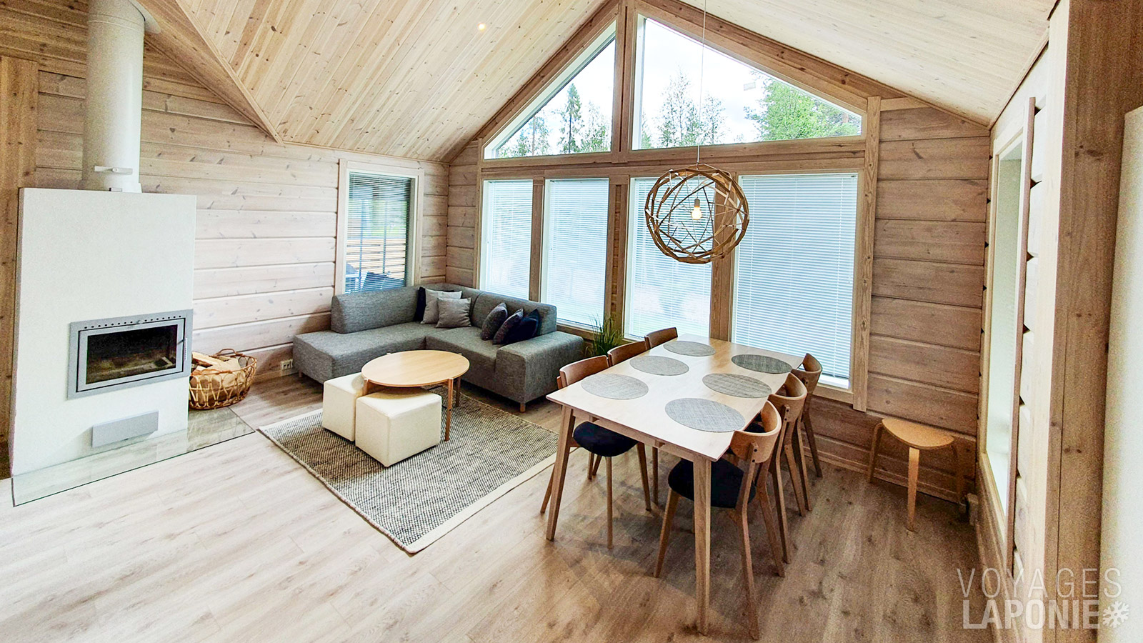 Les chalets Iisakin Portti disposent d’un sauna, d’une cheminée et d’une machine à laver