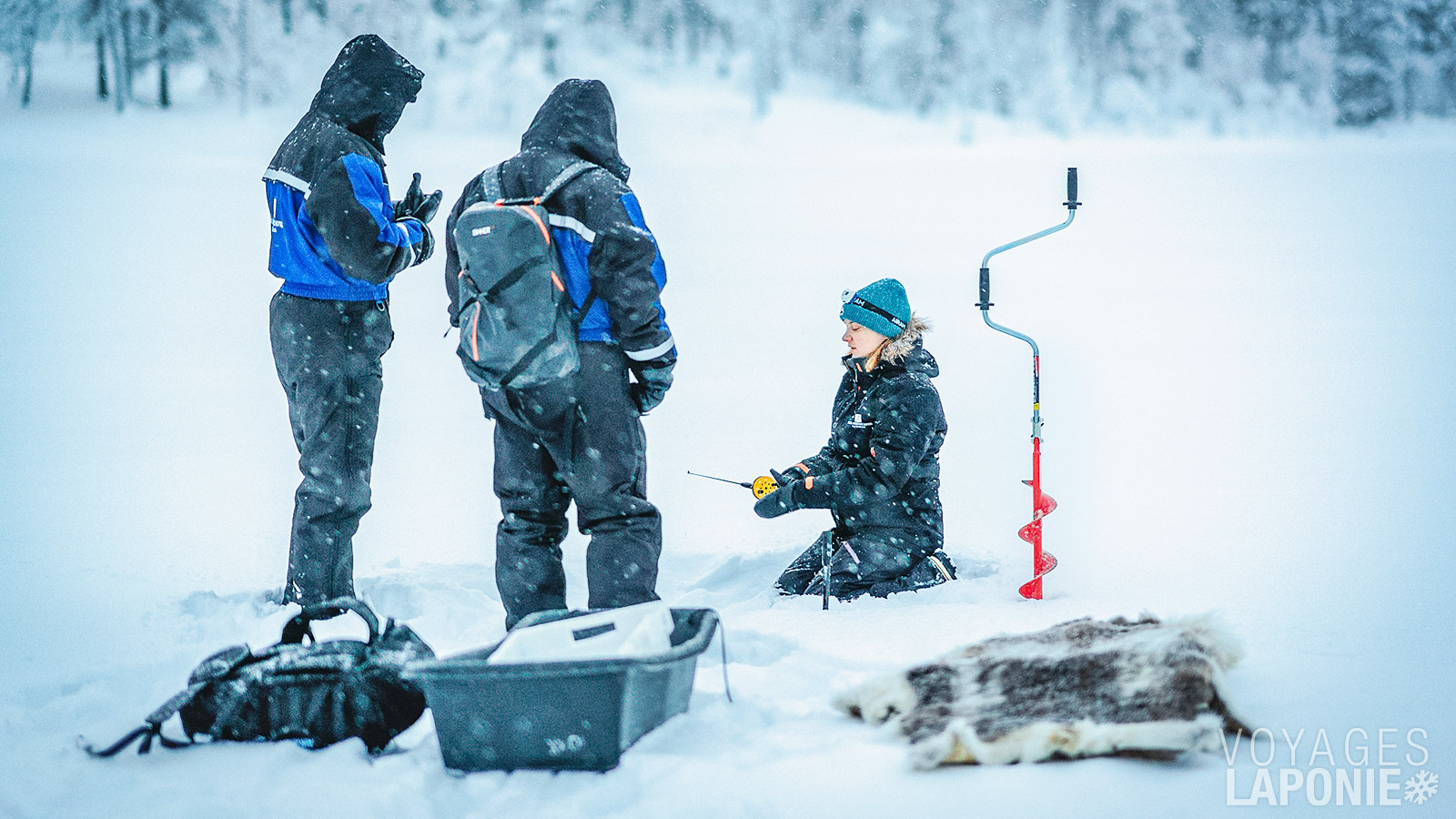 Essayez de pêcher vous-même pendant la pêche sur glace – Optionnelle
