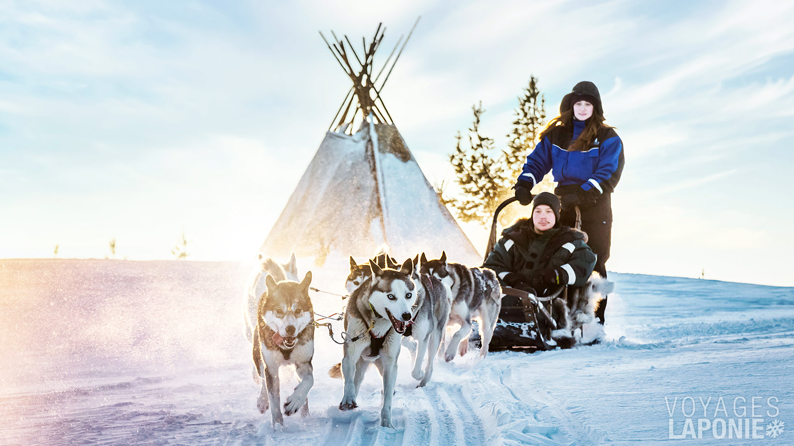 Pour beaucoup, un moment fort du voyage : un safari en traîneau tiré par des huskys