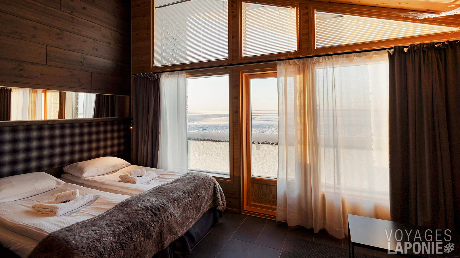 Les Scenic Suites avec sauna offrent également une vue panoramique sur les environs