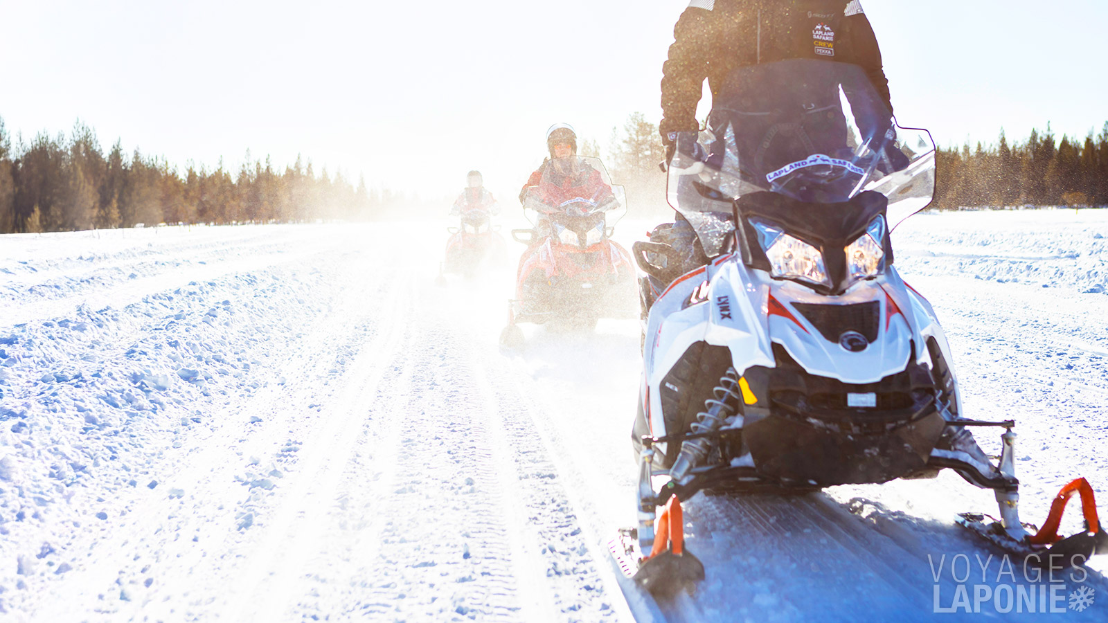 Après quelques instructions, vous partez à l’aventure en motoneige