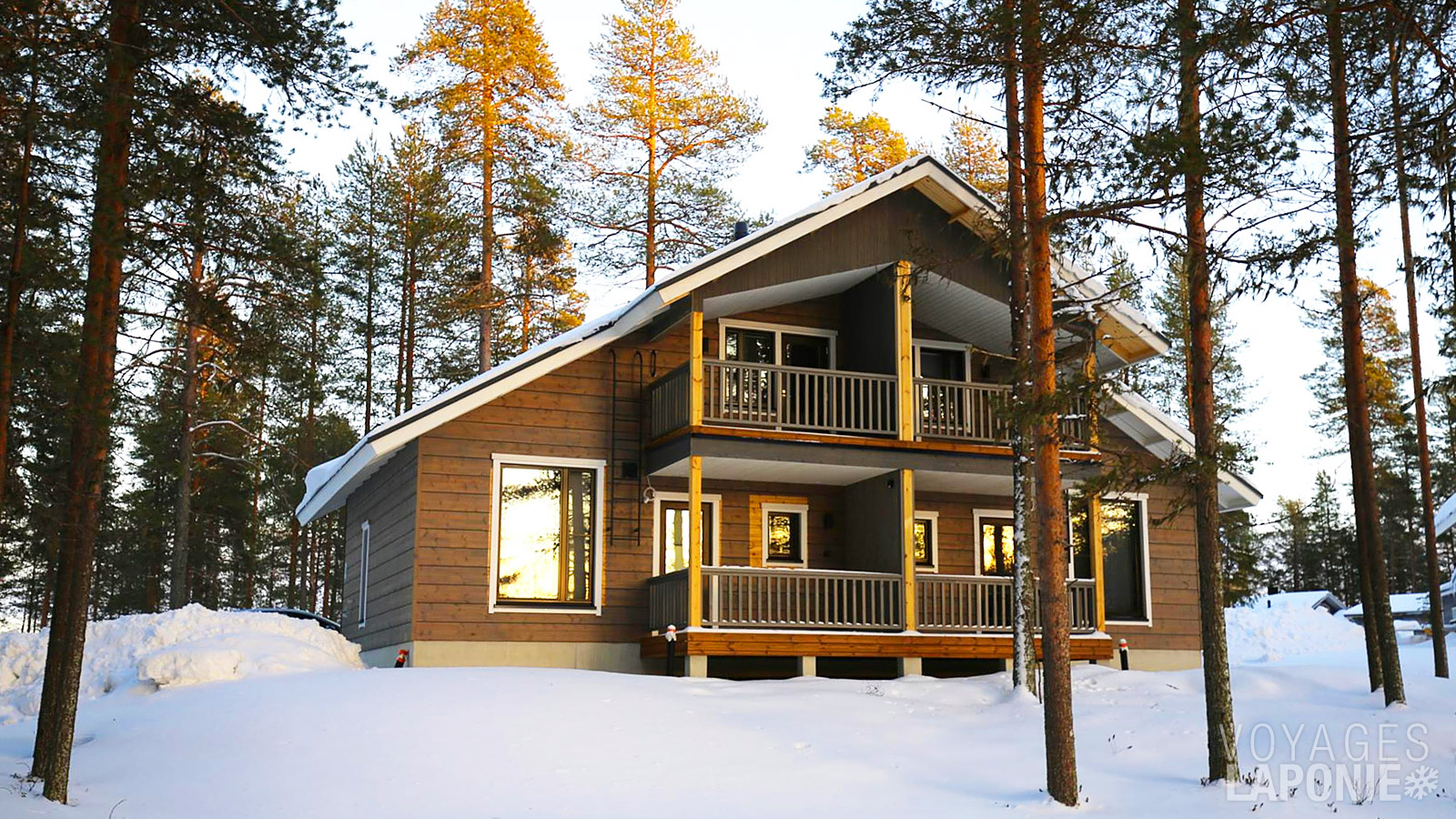 Les Arctic Villas (75 m²) peuvent accueillir 6 personnes avec 3 chambres séparées