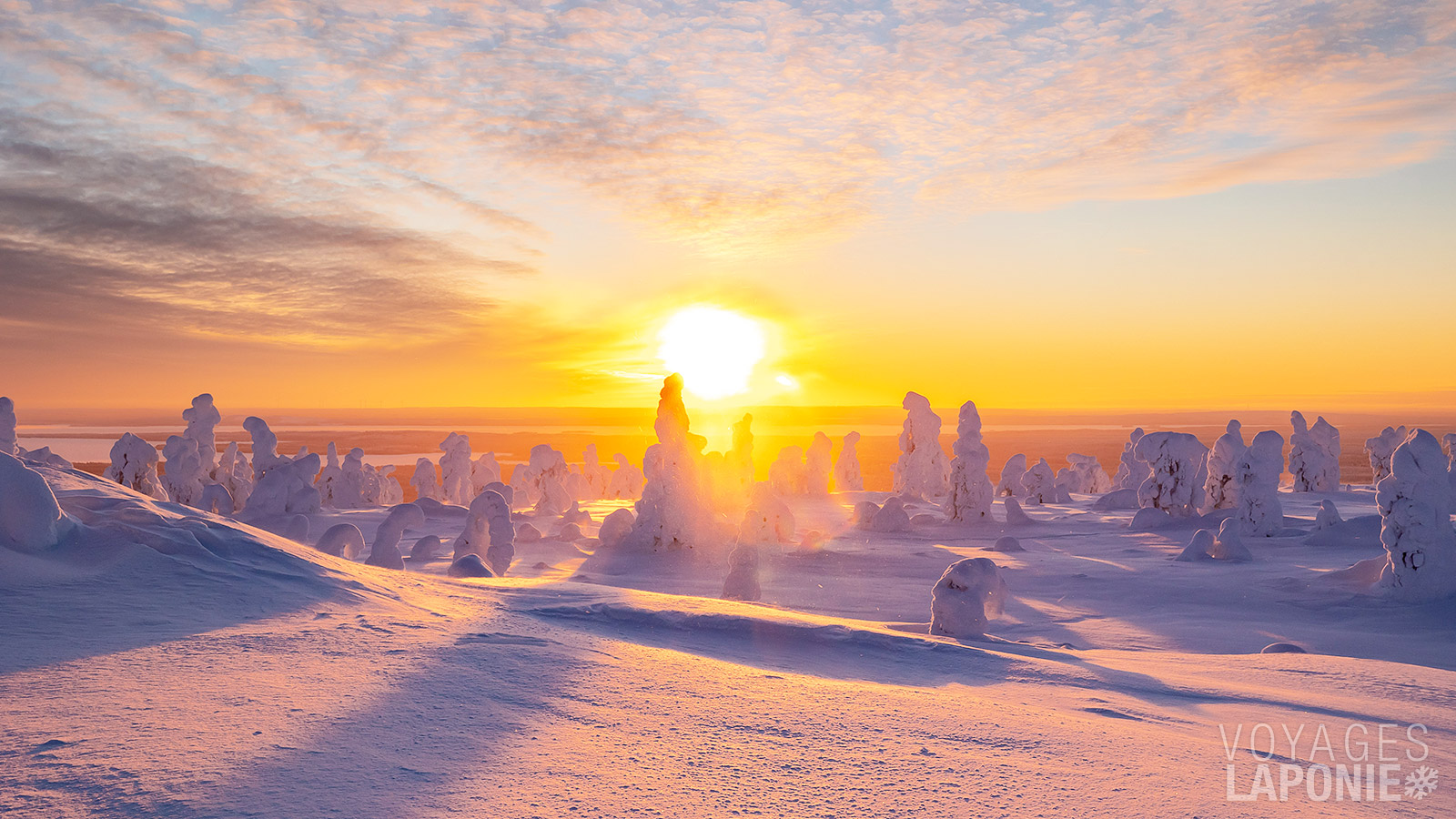 En hiver, le parc national de Riisitunturi devient un paysage hivernal féerique et presque irréel