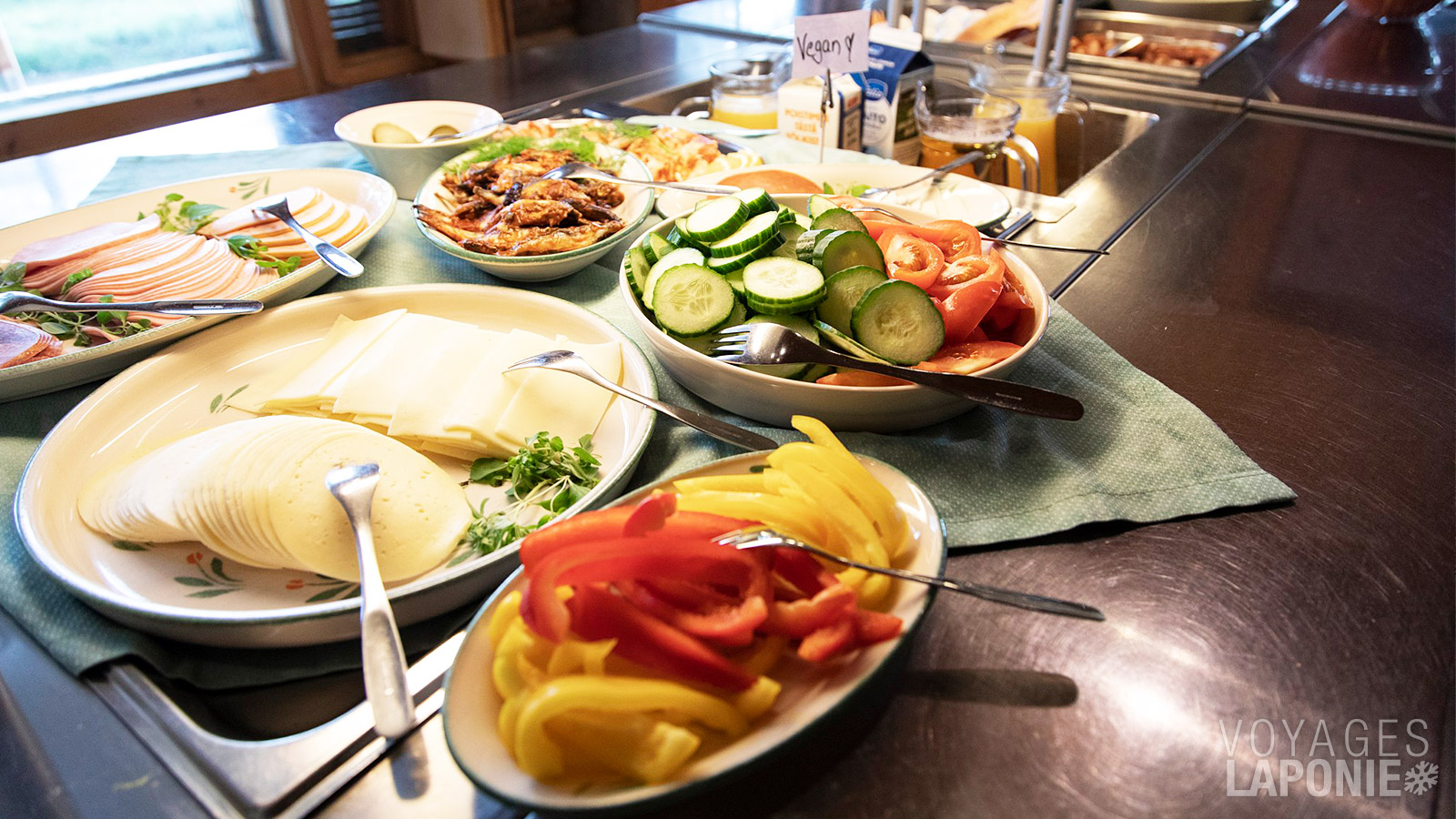 Chaque plat est confectionné à partir de produits locaux typiques de Laponie