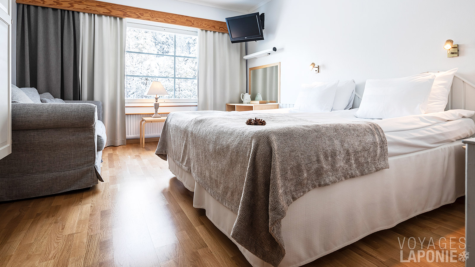 Pour les familles nombreuses, quelques chambres familiales sont disponibles