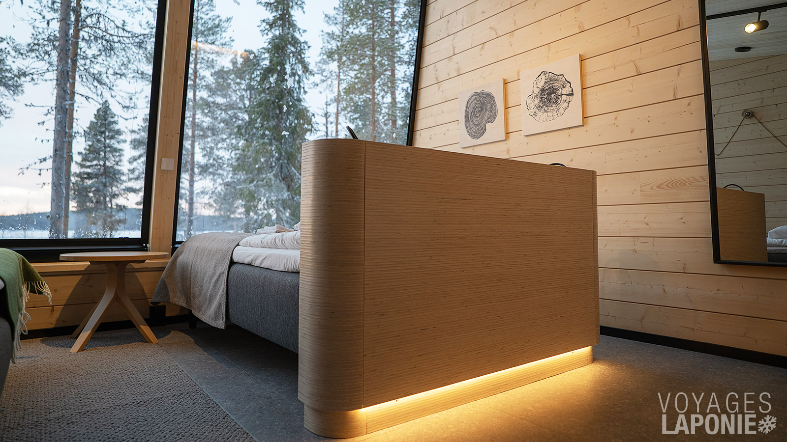 Contemplez les aurores boréales confortablement installé dans votre lit