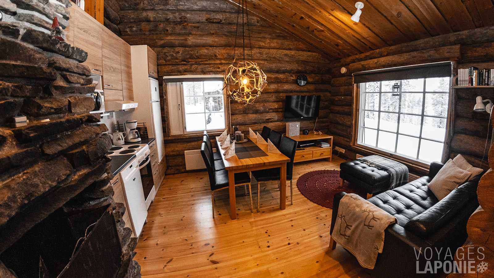 Les chalets varient en superficie et possèdent chacun leur propre style